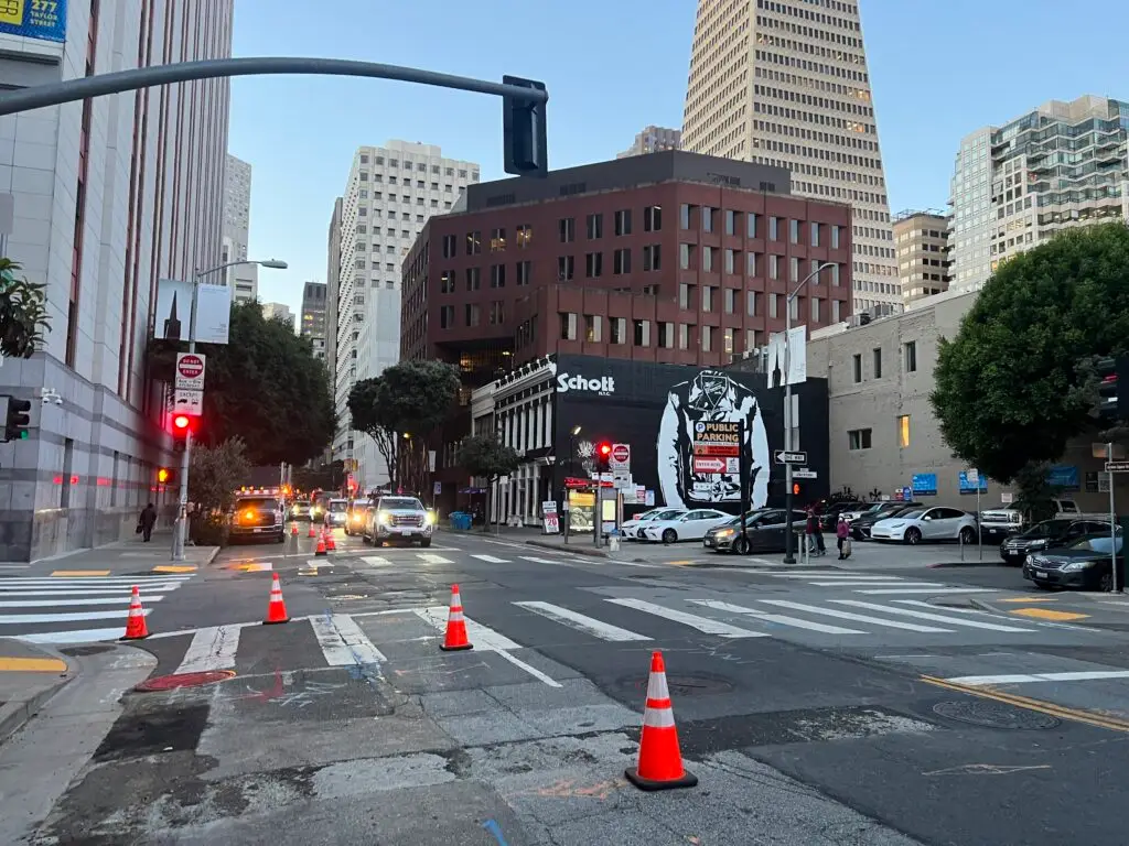 City construction scene photo